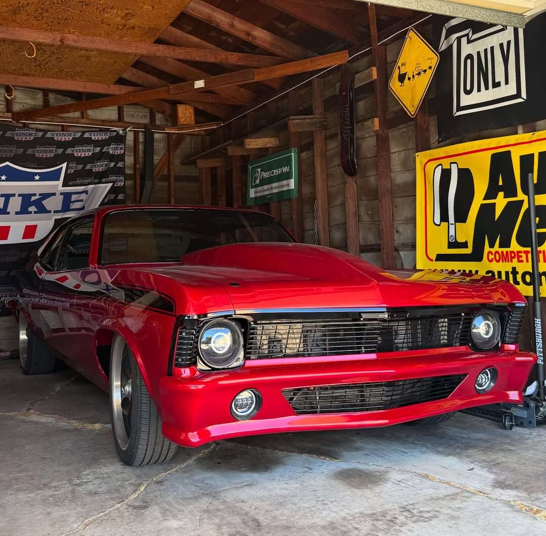 Tamco Paint Courage Red in 1970 Chevrolet Nova