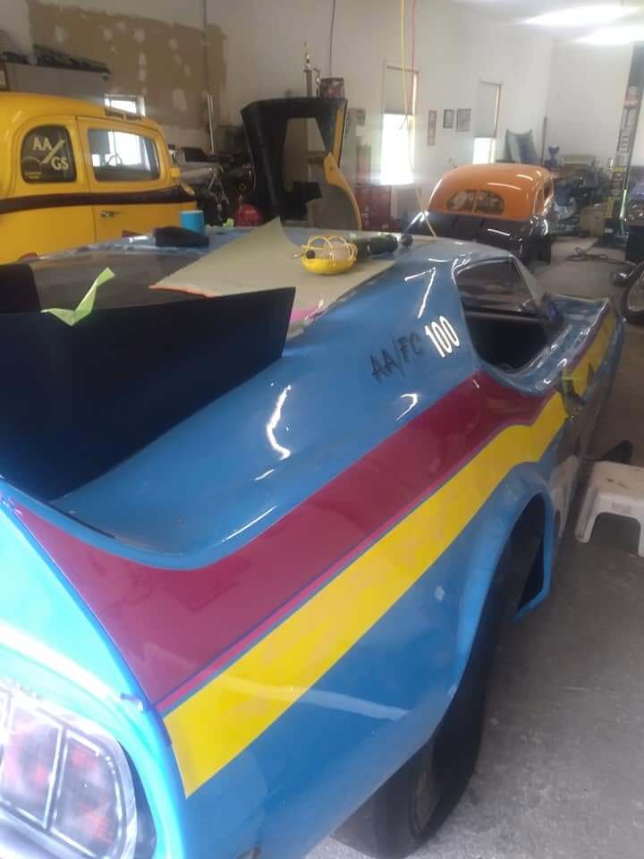 Tamco Paint Custom Color on Ford Mustang Nostalgia Nitro