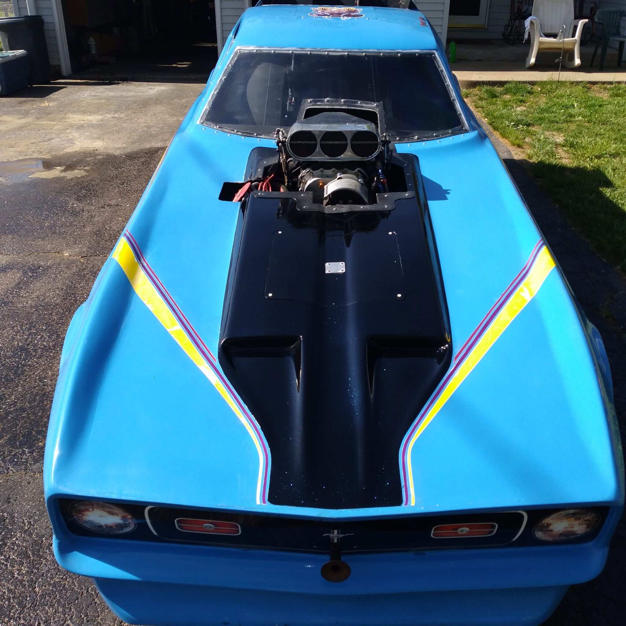 Tamco Paint Custom Color on Ford Mustang Nostalgia Nitro