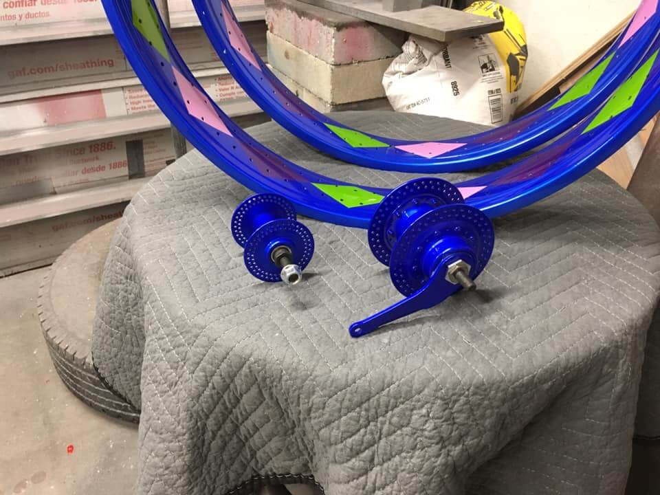 Tamco Paint Custom Colors on Custom Stretched Lowrider Bicycle