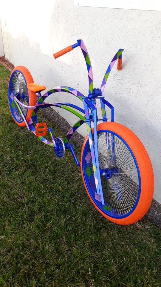 Tamco Paint Custom Colors on Custom Stretched Lowrider Bicycle