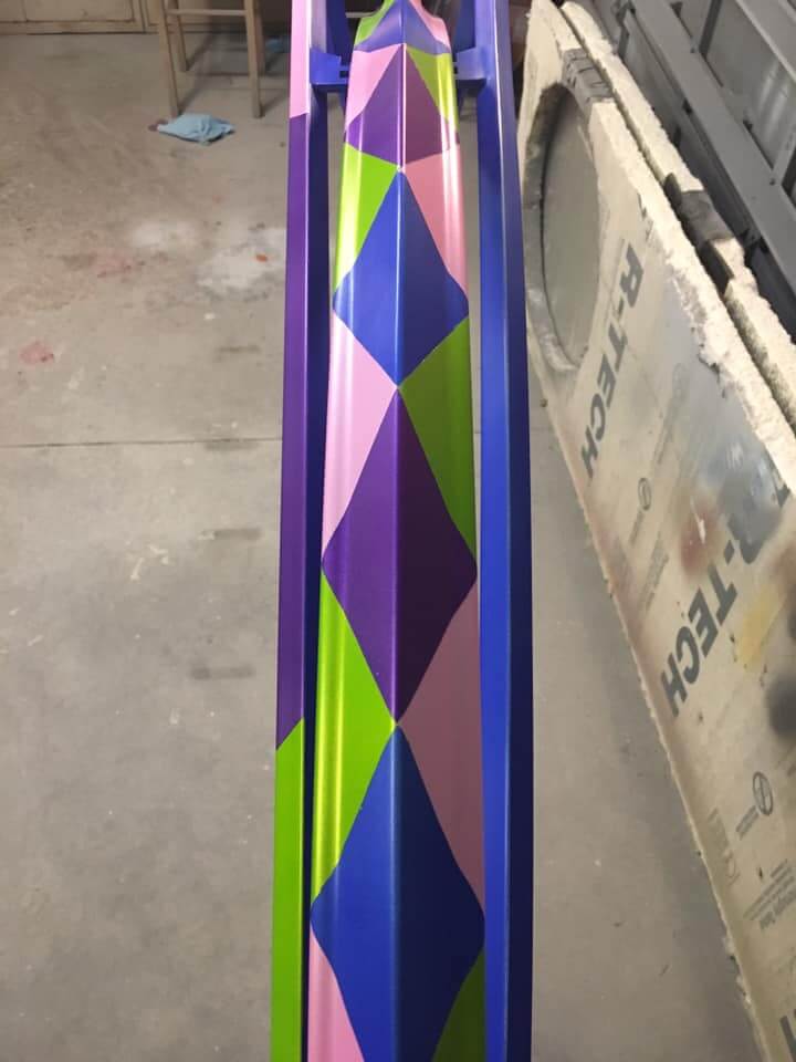 Tamco Paint Custom Colors on Custom Stretched Lowrider Bicycle