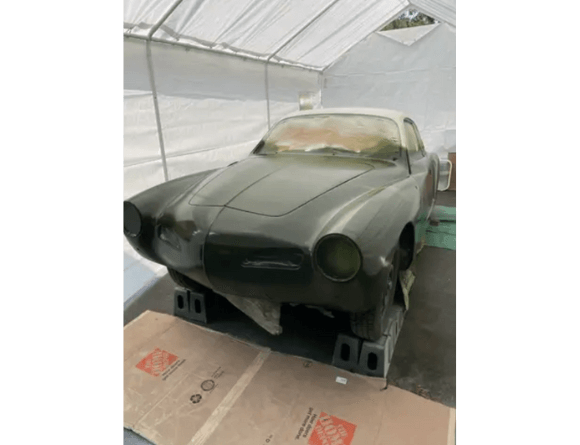 Tamco Paint Cypress Green in 1969 Karmann Ghia