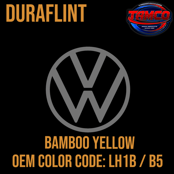 Tamco Paint Volkswagen Bamboo Yellow  Code LH1B / B5  OEM DuraFlint Series Single Stage