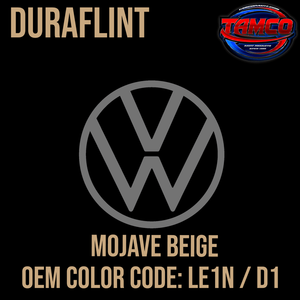 Tamco Paint Volkswagen Mojave Beige Code LE1N / D1 OEM DuraFlint Series Single Stage