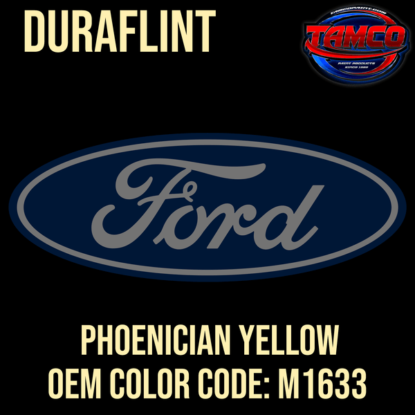 Tamco Paint Ford Phoenician Yellow M1633 OEM DuraFlint Series Single Stage