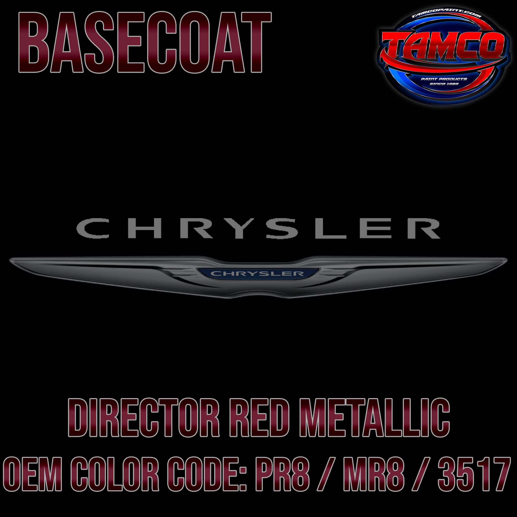 Director Red Color Chrysler Director Red Metallic | PR8 / MR8 / 3517 | 1992-2005 | OEM Ba