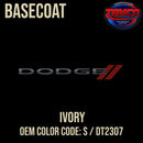 Dodge Ivory Code S / DT2307 OEM Basecoat