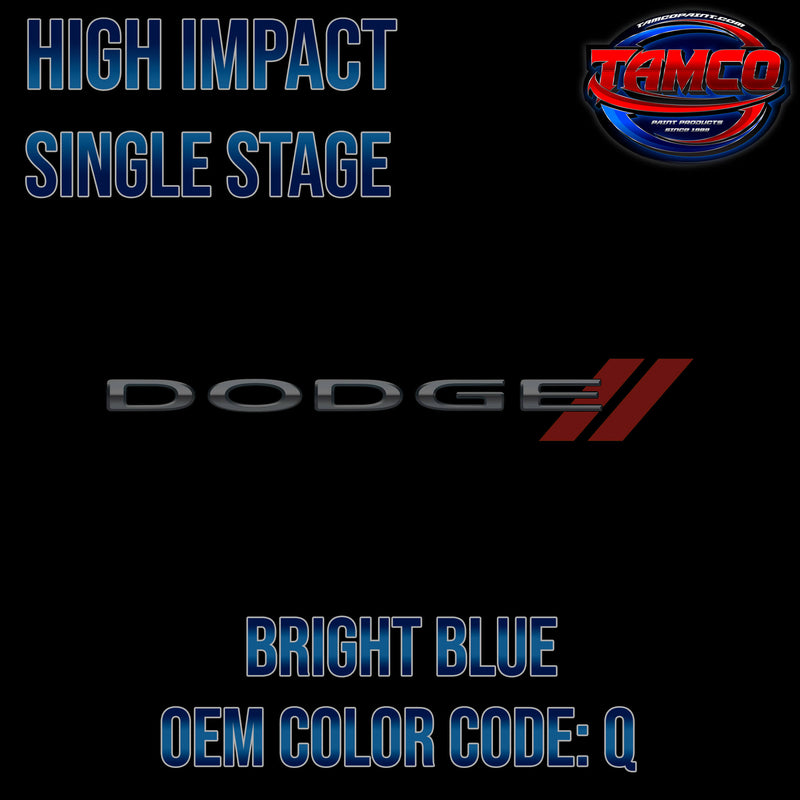 Dodge Bright Blue | Q | 1968-1990 | OEM High Impact Series Single Stage