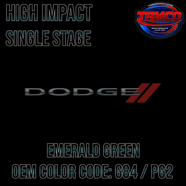 Dodge Emerald Green | G84 / PG2 | 1992-1997 | OEM High Impact Series Single Stage