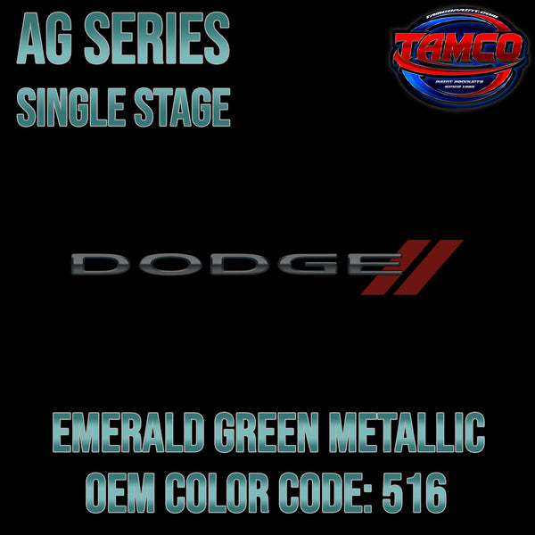 Dodge Emerald Green Metallic | 516 | 1955 | OEM AG Series Single Stage