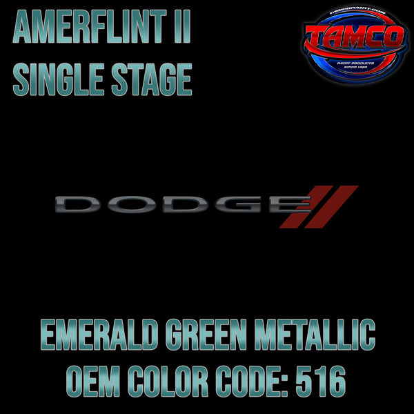 Dodge Emerald Green Metallic | 516 | 1955 | OEM Amerflint II Series Single Stage