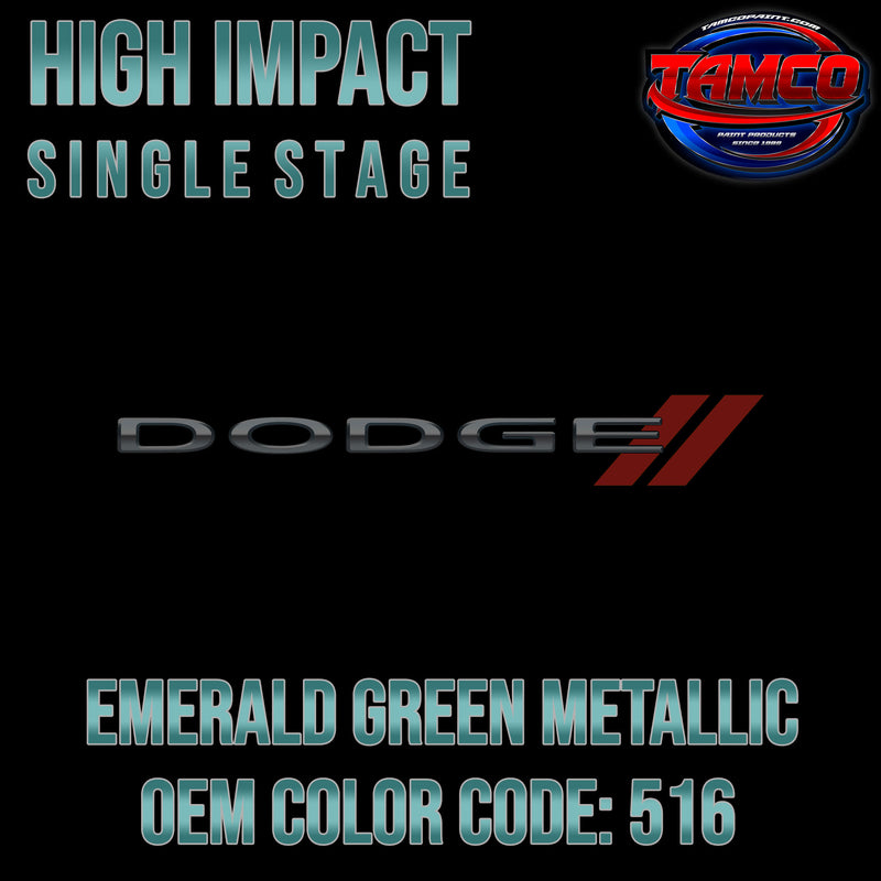 Dodge Emerald Green Metallic | 516 | 1955 | OEM High Impact Single Stage
