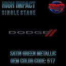 Dodge Code 517 Satin Green Metallic Hi Impact SingleStage