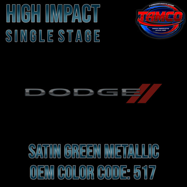 Dodge Satin Green Metallic | 517 | 1955 | OEM High Impact Single Stage