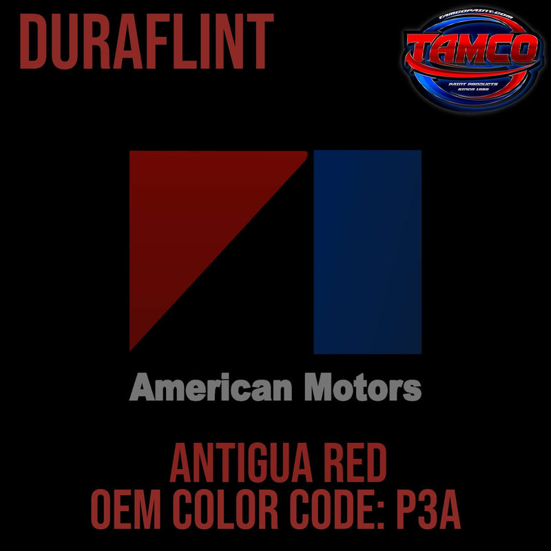 Tamco Paint AMC Rambler Antigua Red code P3A OEM DuraFlint Series Single Stage