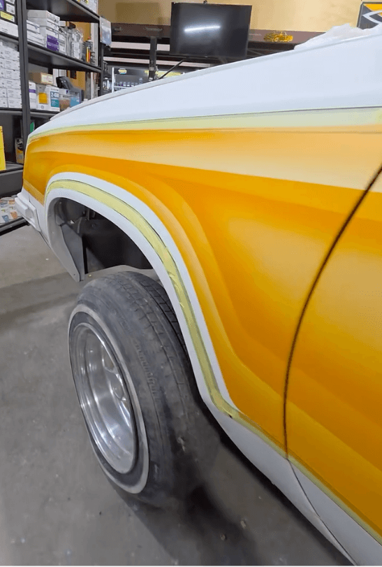 Tamco Paint Egyptian Gold on Oldsmobile Cutlass Supreme