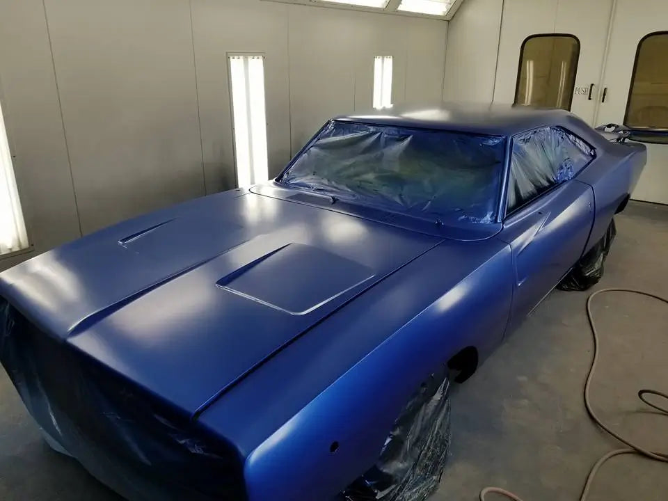 Tamco Paint Chrysler Electric Blue Pearl | PB5 / AB5 | 2003-2021 | OEM Basecoat on 1968 Dodge Charger