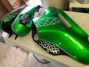 Tamco Paint Emerald City Candy Pearl Basecoat on Harley Davidson Road Glide