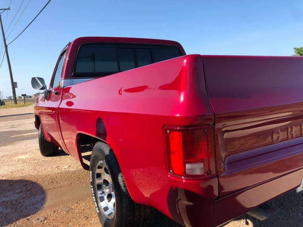  Tamco Paint  1985 chevrolet pick up rock it red