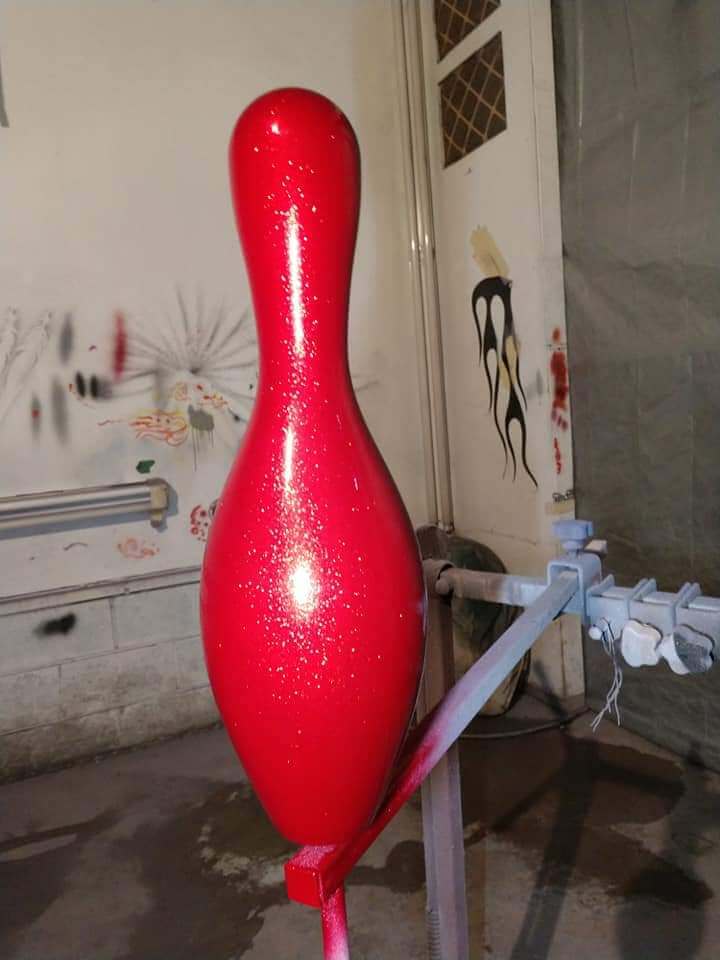 rock it red  bowling pin 