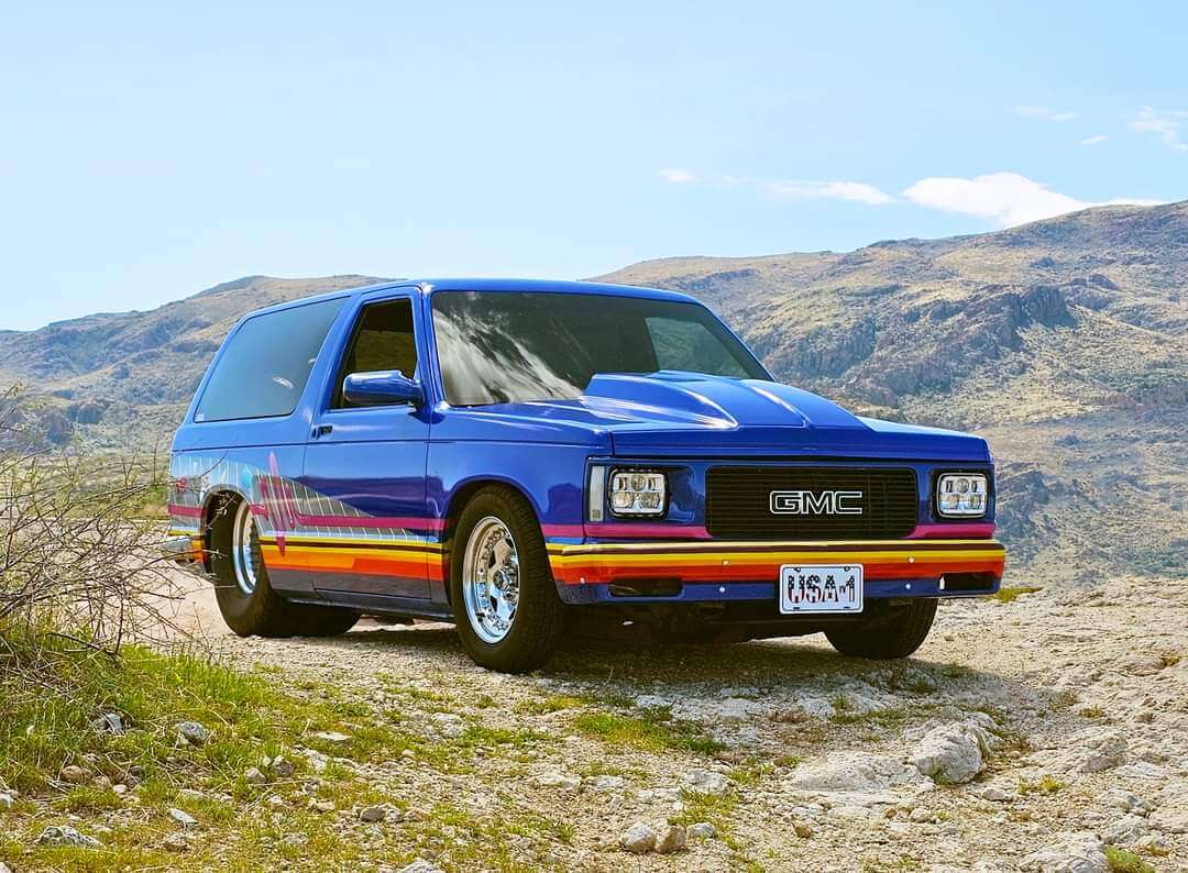 Blue Nitrous Chevy S-10 Blazer