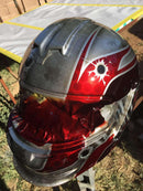 Slick Silver Metallic Helmet