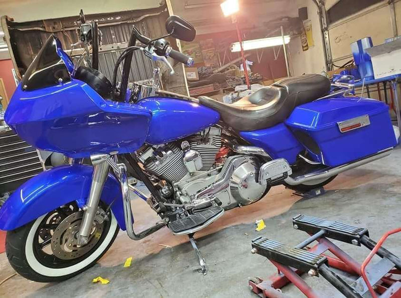 Blue Nitrous Harley Davidson