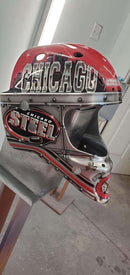 Slick Silver Metallic Helmet