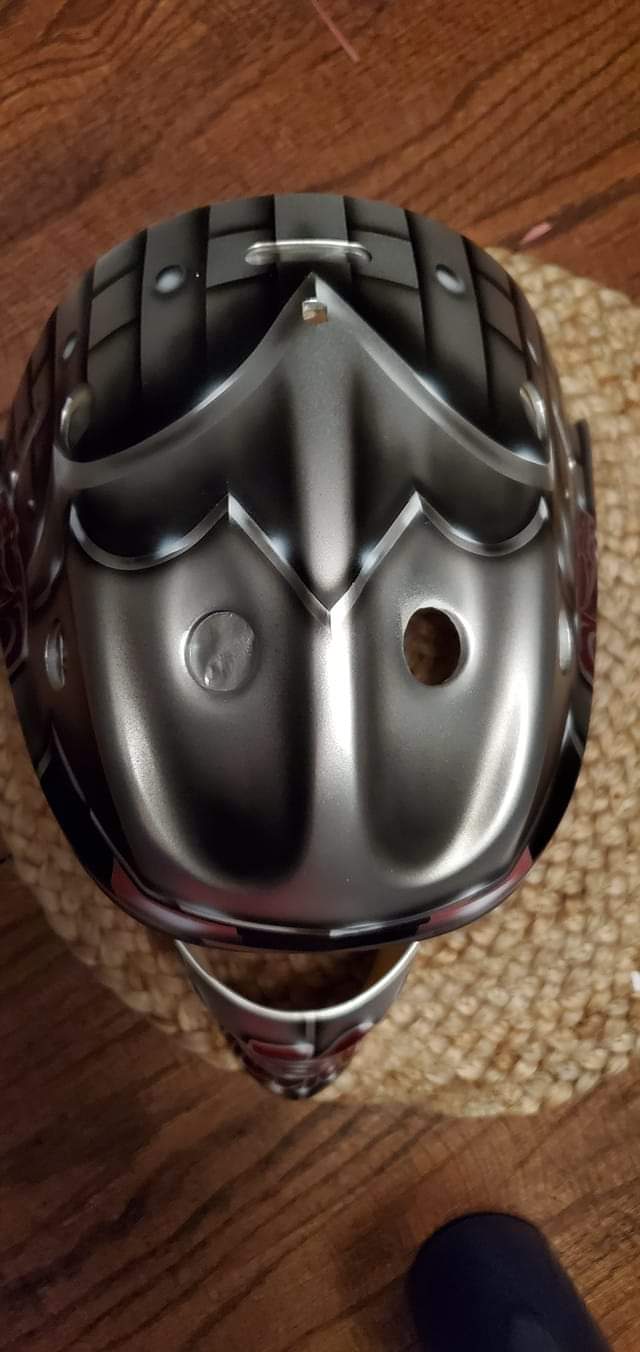 Slick Silver Metallic Helmet