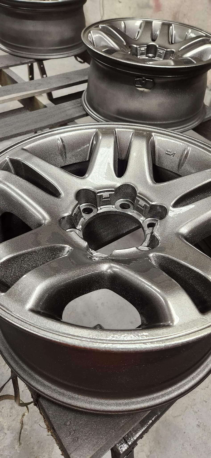 Smoke Metallic OEM Toyota Wheel