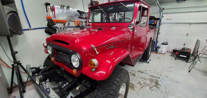 rock it red 1967 toyota pick up