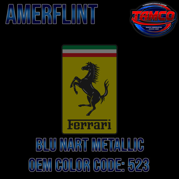 Ferrari Blu Nart Metallic  OEM Amerflint II Series Single Stage