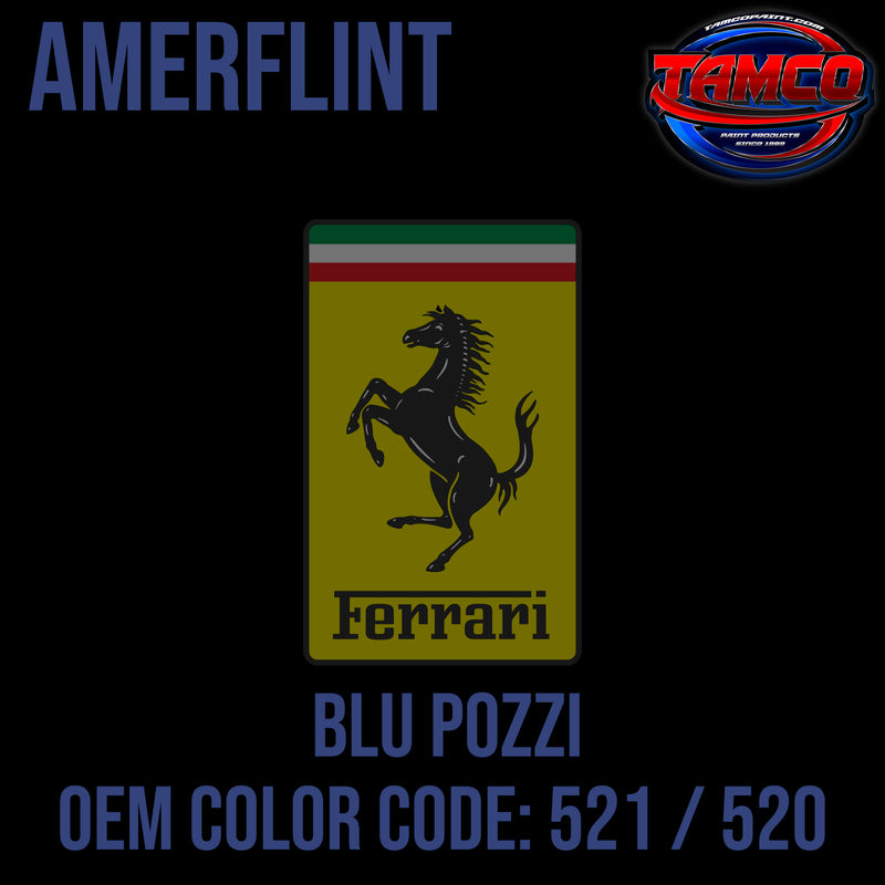 Ferrari Blu Pozzi | 521 / 520 | 1997;2007;2018 | OEM Amerflint II Series Single Stage