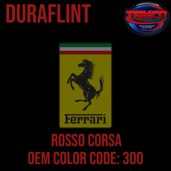 Ferrari Rosso Corsa | 300 | 1981-1996 | OEM DuraFlint Series Single Stage