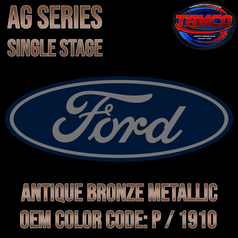 Ford Antique Bronze Metallic | P / 1910 | 1966 | OEM AG Series Single Stage