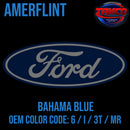 Tamco Paint Ford Bahama Blue OEM COLOR CODE: 6 / I / 3T / MR Amerflint II Series Single Stage