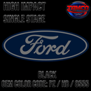 Tamco Paint Ford Black OEM Color Code: PZ / HB / 8555 High Impact SS