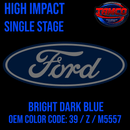 Tamco Paint Ford Bright Dark Blue OEM Color Code: 39 / Z / M5557 High Impact SS