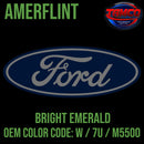 Tamco Paint Ford Bright Emerald OEM COLOR CODE: W / 7U / M5500 Amerflint