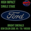 Tamco Paint Ford Bright Emerald OEM COLOR CODE: W / 7U / M5500 High Impact