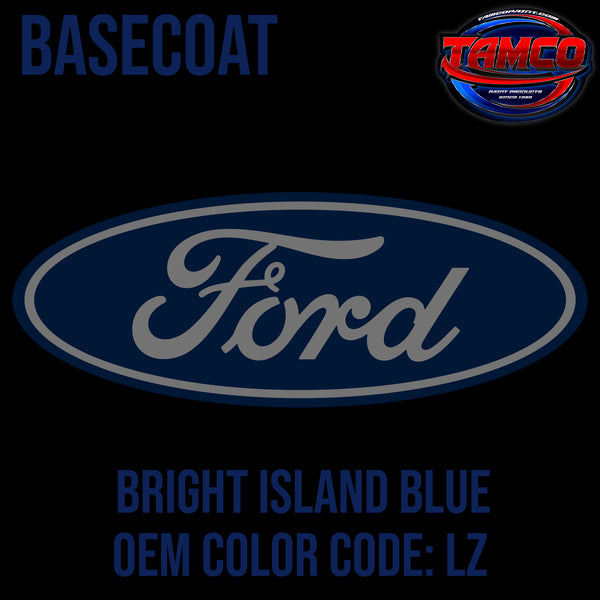 Ford Bright Island Blue | LZ | 2001-2003 | OEM Basecoat
