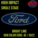 Tamco Paint OEM Ford Bright Lime Color Code: 4E / 5022 High Impact SS
