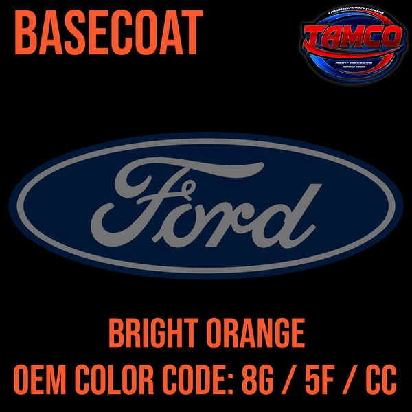 Tamco Paint OEM Factory Color Basecoat Bright Orange Code 8G 5F CC