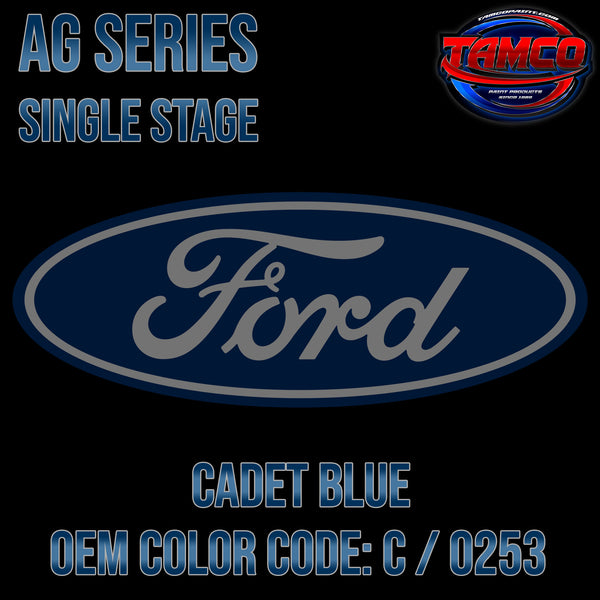 Ford Cadet Blue | C / 0253 | 1954 | OEM AG Series Single Stage