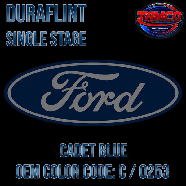 Ford Cadet Blue | C / 0253 | 1954 | OEM DuraFlint Series Single Stage