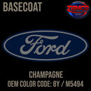 Tamco Paint Ford Champagne OEM COLOR CODE: 8Y / M5494 Basecoat