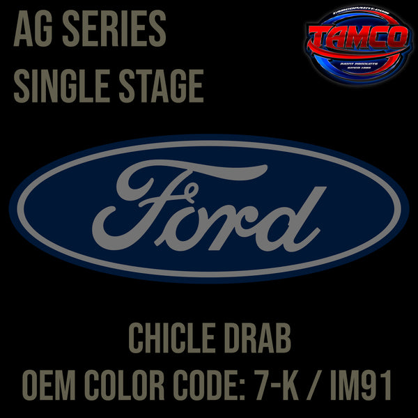 Ford Chicle Drab | 7-K | 1929-1931 | OEM AG Series Single Stage