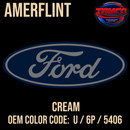 Tamco Paint Ford Cream OEM Color Code: U / 6P / 5406 Amerflint