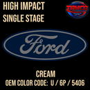 Tamco Paint Ford Cream OEM Color Code: U / 6P / 5406 High Impact SS